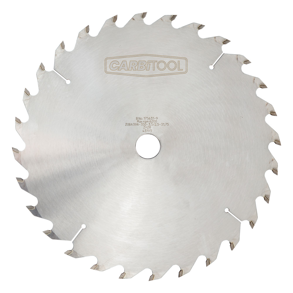 BENCHSAW BLADE RIP 350MM X 28T TCT Carbitool